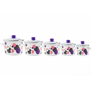 Шерпи со капак високо емајлирани до 6л BR471 to 475