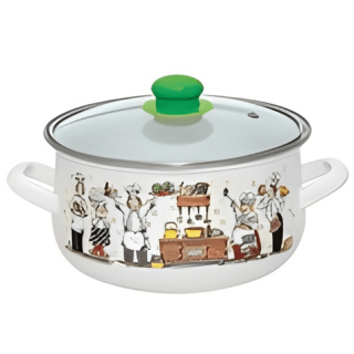 Шерпи со капак мк високо емајлирани до 6л 1