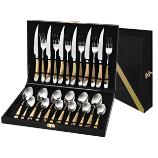 Прибор за ручавање Есцајг со златна апликација BR298 SET