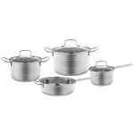 Инокс Тенџериња Со Стаклени Капаци 7/1 BR343